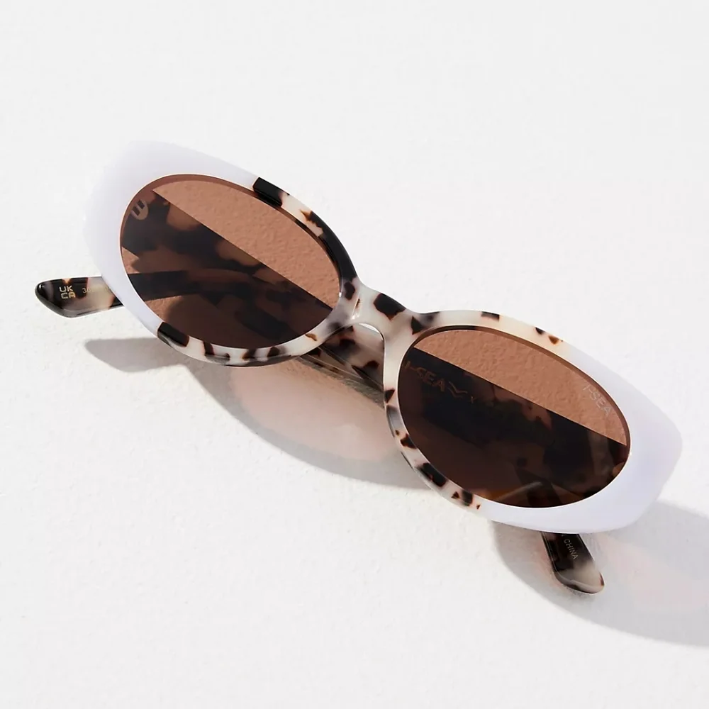 I-SEA x Anthropologie Marley Sunglasses Ivory Blonde Tort